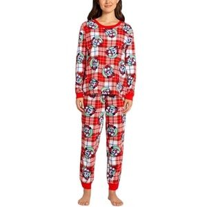 Disney Briefly Stated Womens Mickey Mouse Matching Family Pajamas Large New